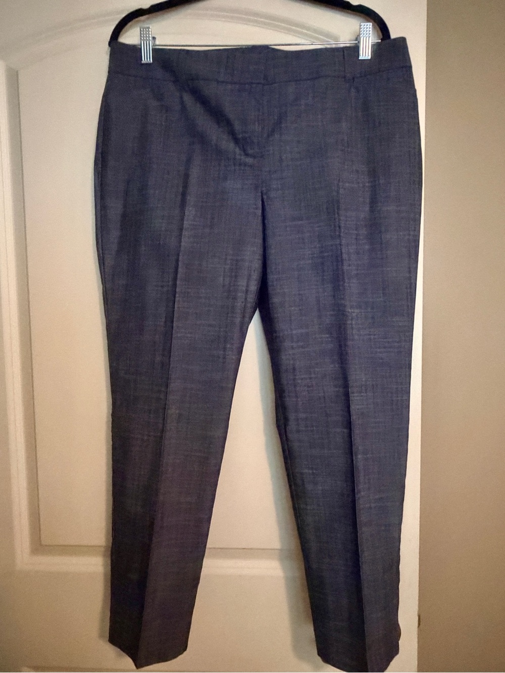 Nwots Van Heusen brushed navy denim style Tailored Women's Trouser Pants.
